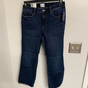 Crown & Ivy: Crop dark wash blue jean